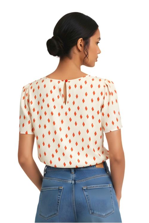 BLUSA TEC.PLANO VISCOSE EST.MARCELLE DEC.U 12MG FRANZIDA FECHAMENTO COSTAS EM BOTAO -2-